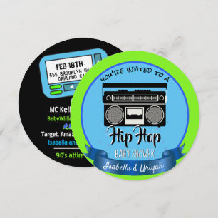 Invitation Cute Old School Retro Hip Hop