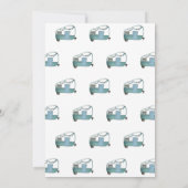 Invitation Cute One Happy Camper Trees Camping 1er anniversai (Dos)