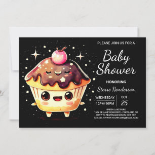 Invitation Cute Online Petit Muffin Boy Baby shower