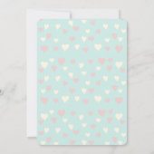 Invitation Cute Otter Wildlife with Pink Heart Anniversaire (Dos)