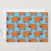 Invitation Cute Ours Brown Enfants 1er Anniversaire Fête Invi (Dos)