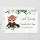 Invitation Cute Ours Vert Eucalyptus Baby shower Photo (Devant)