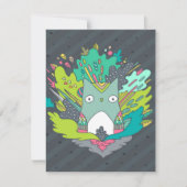 Invitation Cute Owl Art | Design d'entreprise (Devant)