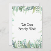 Invitation Cute Panda Baby shower vert genre neutre (Dos)