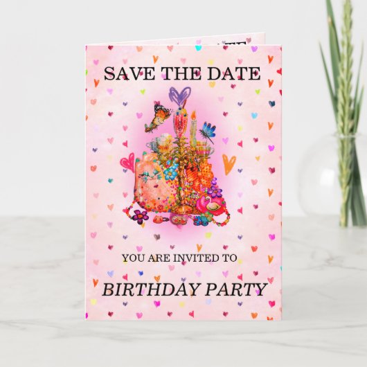 Invitation Cute Pastel (Devant)