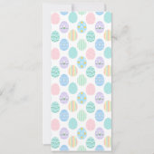 Invitation Cute Pastel Easter Eggs Pattern (Devant)