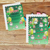 Invitation Cute Pastel Éffrayant Ghos Anniversaire de enfant 