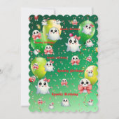 Invitation Cute Pastel Éffrayant Ghos Anniversaire de enfant  (Dos)