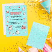 Invitation Cute Pastel Éffrayant Ghost Halloween Anniversaire