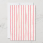 Invitation Cute Pastel Pink Bunny Floral Birthday (Dos)