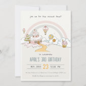 Invitation Cute Pastel Sweet Time Candy Land Anniversaire de  (Devant)
