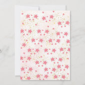 Invitation Cute Pastel Unicorn & Rainbow Premier anniversaire (Dos)