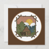 Invitation Cute Pays Cabine toute fête à but (Devant)