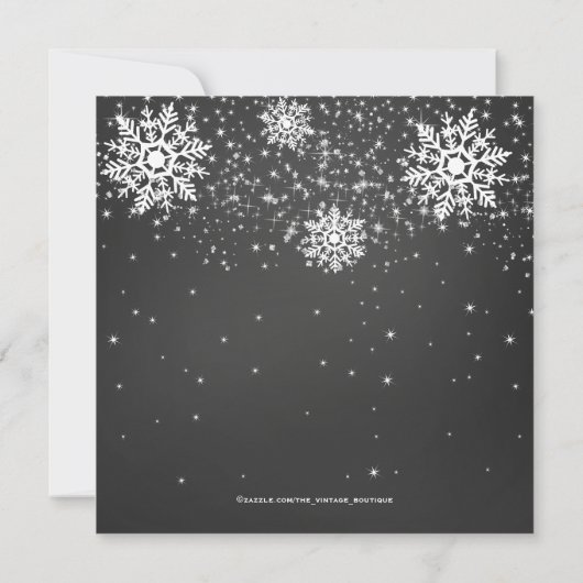 Invitation Cute Père Noël Baby Boys Baby shower de flocon de (Dos)