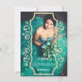 Invitation Cute Photo Quinceañera Anniversaire Fête Invitatio (Devant)