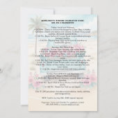 Invitation Cute Pink Turquoise Floral Van Beach Bachelorette (Dos)