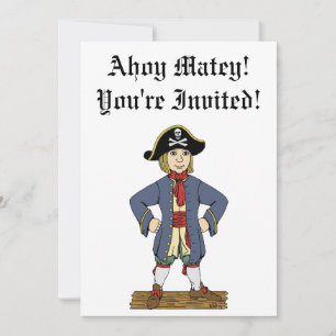 Invitation Cute Pirate Lad