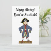 Invitation Cute Pirate Lad (Debout devant)