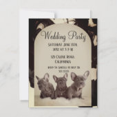 Invitation cute pitbull elegant party (Dos)