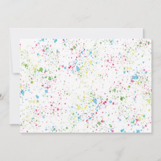 Invitation Cute Popsicles Pop sur l'invitation d'anniversaire (Dos)