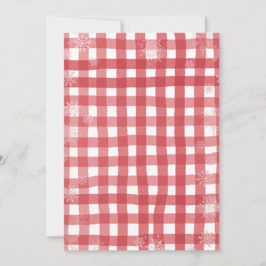 Invitation Cute Preppy Gingerbread Christmas Baby Shower (Dos)