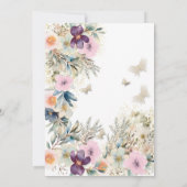 Invitation Cute Printemps boho floral cupcake doux 16 (Dos)