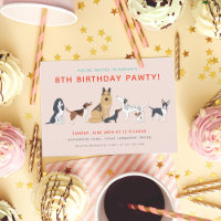 Cute Puppies Chien d'Enfants Fête d'anniversaire