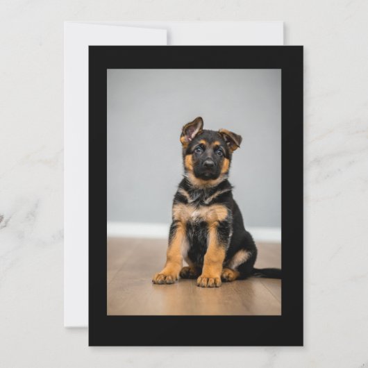 Invitation cute puppy (Devant)