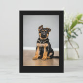 Invitation cute puppy (Debout devant)