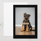Invitation cute puppy (Devant / Derrière)