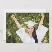 Invitation Cute Purple Classe de 2025 Modern Graduation Party (Dos)