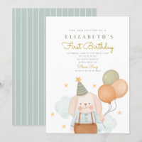 Cute Rabbit Premier anniversaire 1er anniversaire