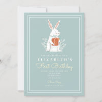 Cute Rabbit Premier anniversaire 1er anniversaire 