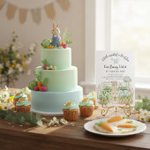 Invitation Cute Rabbit Veggie Garden Party First Birthday