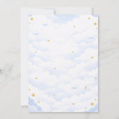 Invitation Cute Red & Blue Airplane Balloon 5th Birthday (Dos)