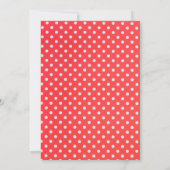 Invitation Cute Red Polka Dot Girl 2e fête d'anniversaire (Dos)