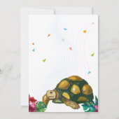 Invitation Cute Reptile Thémé Fête d'anniversaire de l'enfant (Dos)