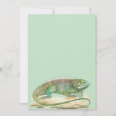 Invitation Cute Reptile Thémé Fête d'anniversaire de l'enfant (Dos)