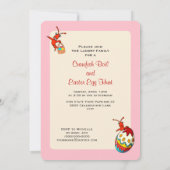 Invitation Cute Retro Feel Easter Crawfish Boil (rose) (Dos)
