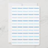 Invitation Cute Rocse Cheval Bleu Boy Jumeaux Baby shower (Dos)