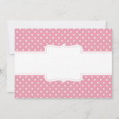 Invitation Cute Rose Tutu Ballerina Fille fête d'anniversaire (Dos)