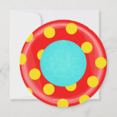 Invitation Cute rouge Tube intérieur Floatie Summer Pool Part (Dos)