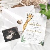 Invitation Cute Safari Adventure Giraffe Baby shower