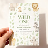 Invitation Cute Safari Jungle Animaux Anniversaire