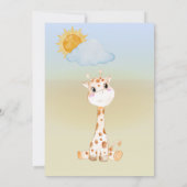 Invitation Cute Safari Jungle Petits Baby showers Animaux (Dos)