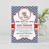 Invitation Cute Sailor Boy Baby shower nautique (Debout devant)