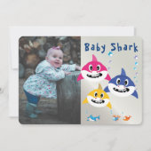Invitation Cute Shark 🦈 Super Birthday Ocean Party (Devant)
