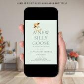 Invitation Cute Silly Goose Gender Neutral Baby Shower