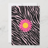 Invitation Cute singe Zebra Stripes Baby shower (Dos)