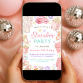 Invitation Cute Slumber Party Girl Birthday